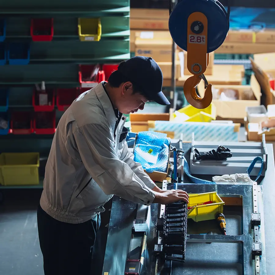 作業している社員